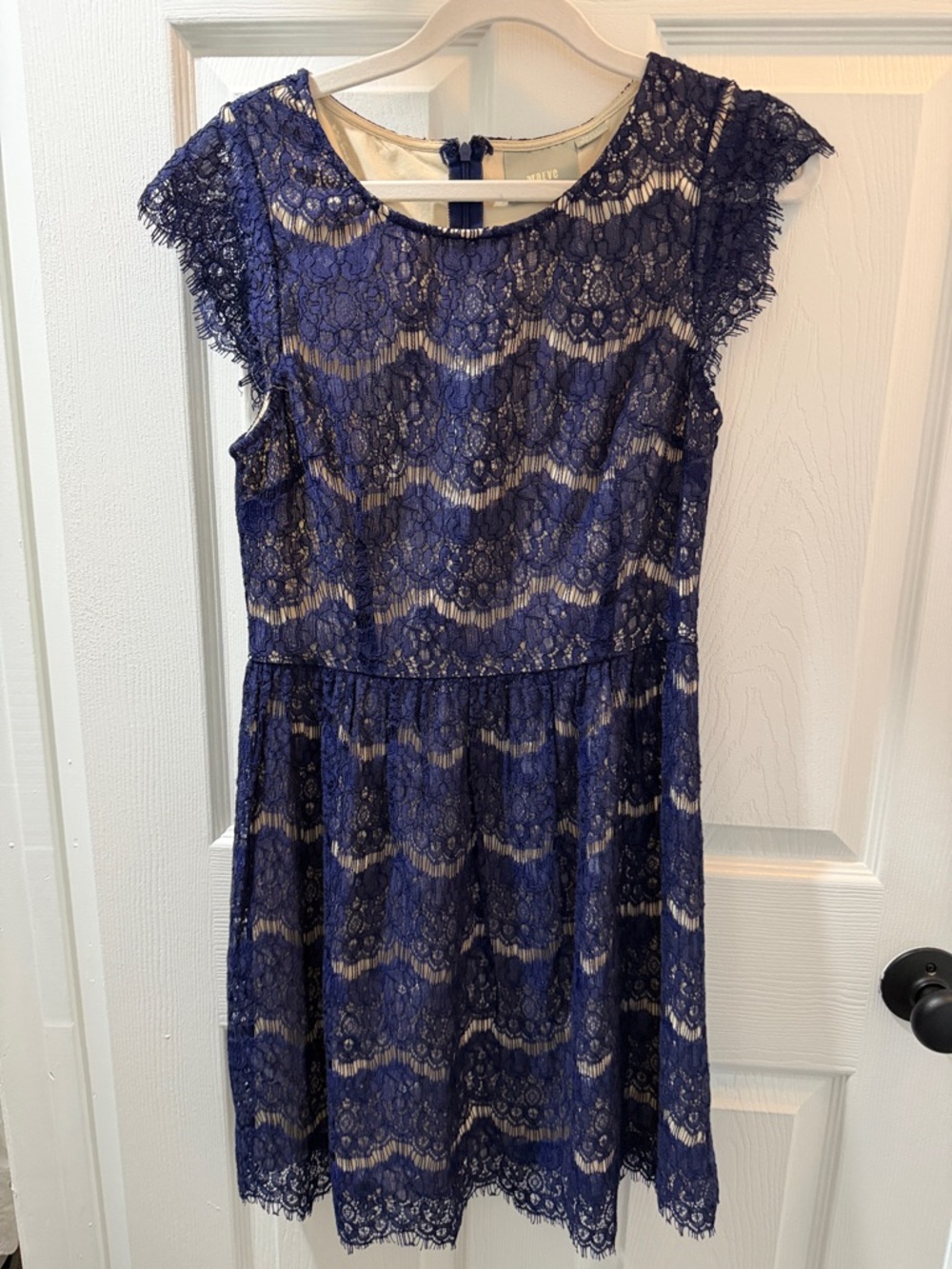 Anthropologie Maeve Lace Dress with Cream Lining